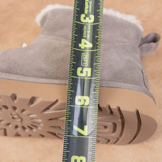 UGG Women Classic Mini Toggler Drawcord taupe Suede Ankle Boots sz 8