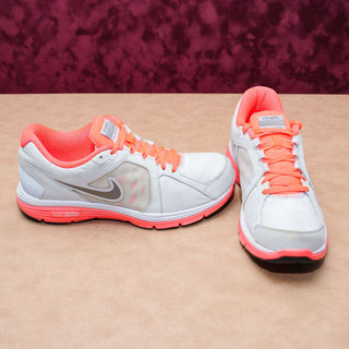 Nike Women Dual Fusion H20 Repel Orange Grey Running Sneakers sz 11.5