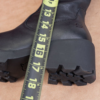 Born Women Gabriella Black Leather Urban Riding Western Knee Boots size 7.5