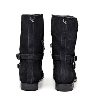 Koolaburra by UGG Women Elista Black Suede Strap Comfortable Winter Boots sz 6
