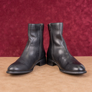 La Canadienne Women Waterproof Black Leather Zip Dress Mid Boots sz 11
