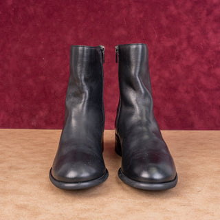 La Canadienne Women Waterproof Black Leather Zip Dress Mid Boots sz 11