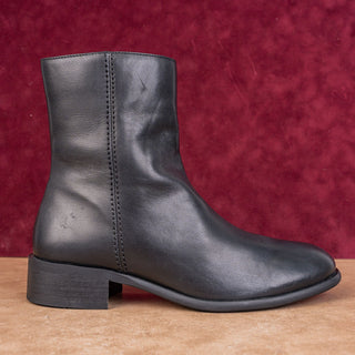 La Canadienne Women Waterproof Black Leather Zip Dress Mid Boots sz 11
