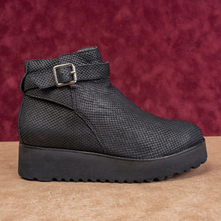 Jeffrey Campbell Women Festival Party Black Leather Platform Zip Ankle Boots 9.5