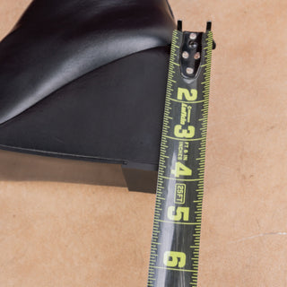 OFF-White Women Black Leather Pointy Toe back zip Wedge Fashion Boots 8US EUR 39