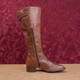 Born Wmn Brown Leather Zip Classic Riding Barn Farm Comfortable Boots 8US EUR39