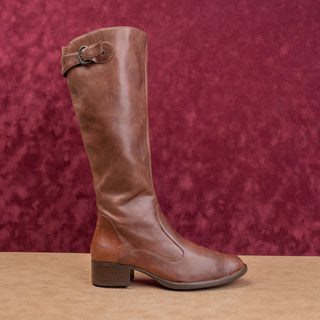Born Wmn Brown Leather Zip Classic Riding Barn Farm Comfortable Boots 8US EUR39