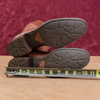 Born Wmn Brown Leather Zip Classic Riding Barn Farm Comfortable Boots 8US EUR39