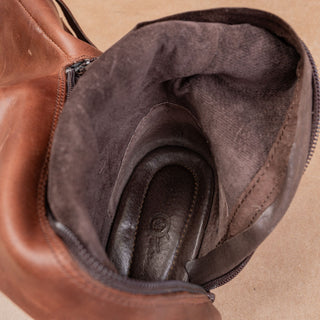 Born Wmn Brown Leather Zip Classic Riding Barn Farm Comfortable Boots 8US EUR39
