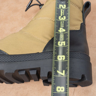 Caslon Women Cincura Zip Drawcord Fabric Green Winter Snow Boots sz 7