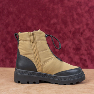 Caslon Women Cincura Zip Drawcord Fabric Green Winter Snow Boots sz 7