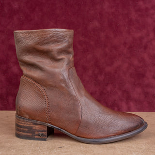 Sam Edelman Women Western Boho Fashion Rust Brown Leather Ankle Boots sz 8.5