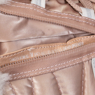 Spyder Women Camden Plush Faux Fur Beige Suede Lace-up Snow Boots sz 6.5