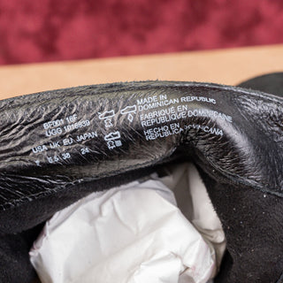 UGG Women Bellame Black Distressed Suede Zip Buckle Ankle Boots size 7