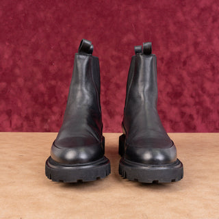 AllSaints Wmn Harlee Black Leather Platform Festival Chelsea Boots 7.5US EUR37.5