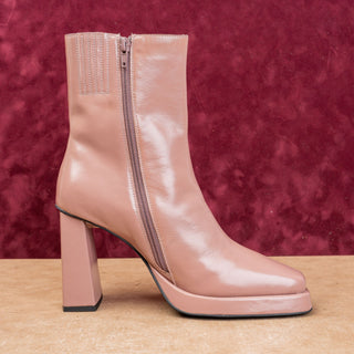 Jeffrey Campbell Maximal Lo Vintage 90s Fashion Square Toe Pink Boots sz 9
