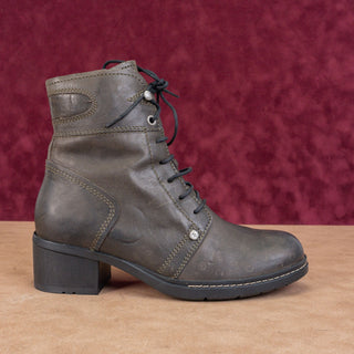 Wolky Women Reed Green Lace-up Zip Ankle Combat Boots sz 9US EUR39