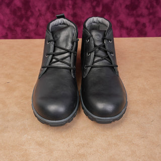 Bogs Women Casual Chukka Black Leather Lace-up Waterproof Ankle Boots size 11.5