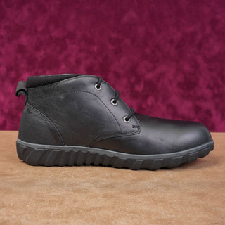 Bogs Women Casual Chukka Black Leather Lace-up Waterproof Ankle Boots size 11.5