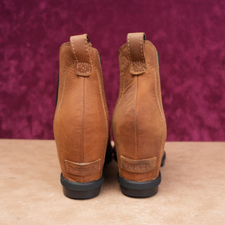 Sorel Women Joan Of Artic Waterproof Tan Brown leather Slip-on Ankle Boots sz 10