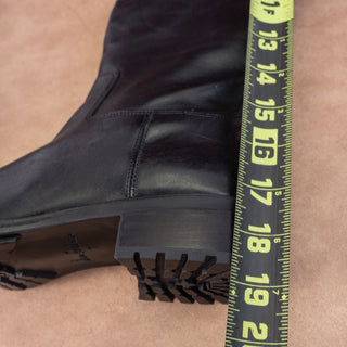 Sam Edelman Women Drina Black Leather Fashion Equestrian Riding Knee Boots sz 7