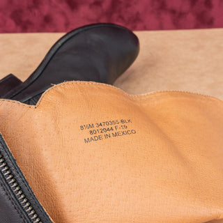 Frye Wmn Carson Piping Tall Western Cowboy Black Leather Fashion Knee Boots 8.5