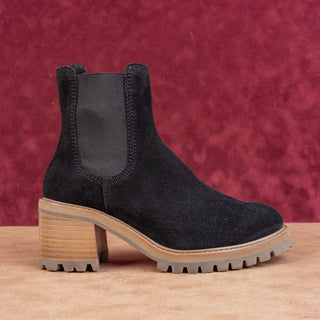 Pedro Garcia Women Zona Slip-on Black Smooth Suede Ankle Boots 6US EUR36.5