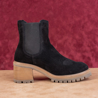 Pedro Garcia Women Zona Slip-on Black Smooth Suede Ankle Boots 6US EUR36.5