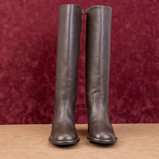 Blondo Women Freya Brown Leather Waterproof Zip Riding Knee Boots sz 8