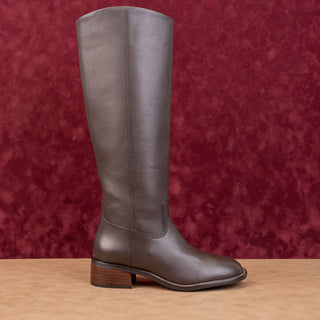 Blondo Women Freya Brown Leather Waterproof Zip Riding Knee Boots sz 8