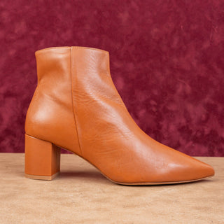 L'Agence Wmn Jeannie Pointed Toe Luggage Brown Dressy Office Boots sz 12US EUR42