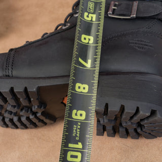 Harley Davidson Women Archer Black Leather Moto Biker Steel Toe Work Boots sz 8