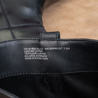 Blondo Women Cali Black Leather Waterproof Riding Knee High Boots sz 7.5