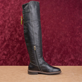 Pikolinos Women Aldaya Black Leather OTK Zip Fashion Comfort Boots Sz 10 EUR40