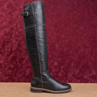 Pikolinos Women Aldaya Black Leather OTK Zip Fashion Comfort Boots Sz 10 EUR40