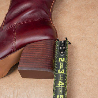 Vince Camuto Women Leila Regular Calf Burgundy Dress Tall Knee Boots sz 7.5