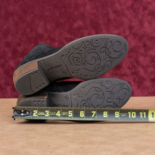 Josef Seibel Wmn Daphne Black Suede Western Chelsea Ankle Boots 10-10.5US EUR41