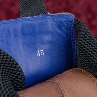 Burberry Men Creeper Brown Leather Chelsea Fashion Boots sz 12US EUR45