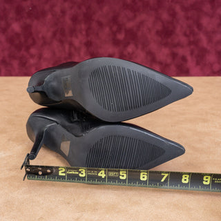 Azalea Wang Women Iceman Black Vegan Leather Pointy Toe Fashion Party Boots sz 7