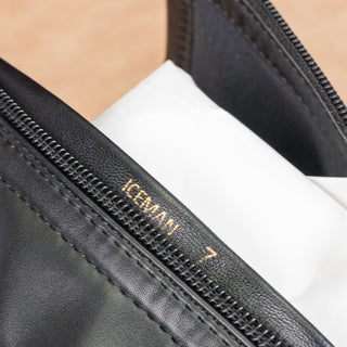 Azalea Wang Women Iceman Black Vegan Leather Pointy Toe Fashion Party Boots sz 7