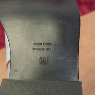 Khaite Women Wooster Metallic Silver Leather Riding Fashion Knee Boots 8US EUR38