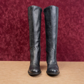 Born Women Modern Western Boho Zip Round Toe Knee Heel Boots 8US EUR39