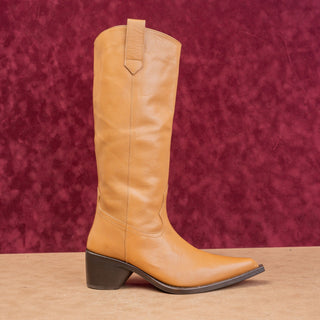 Simon Miller Wmn Bandi Brown Leather Boho Western Cowboy Boots 7US EUR37