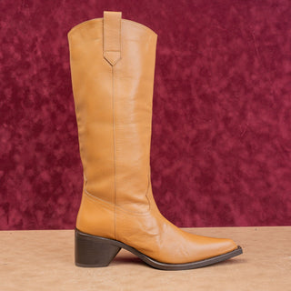 Simon Miller Wmn Bandi Brown Leather Boho Western Cowboy Boots 7US EUR37