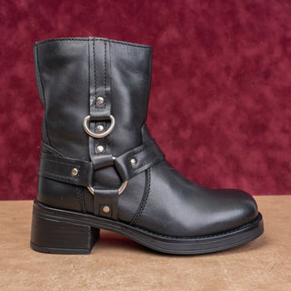 Steve Madden Women Festival Party Fashion Brown Burnished Leather Moto Boots 6.5