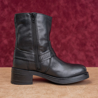 Steve Madden Women Festival Party Fashion Brown Burnished Leather Moto Boots 6.5