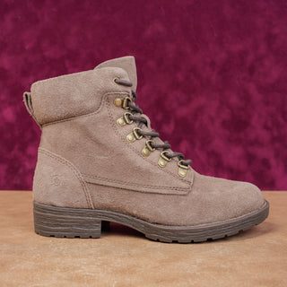 Born Women Codi Taupe Suede Lace-up Comfortable Combat Boots sz 6.5