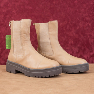 Sam Edelman Women Laguna Sesame Comfortable Chelsea Suede Boots size 10