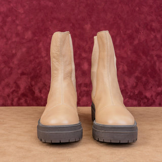 Sam Edelman Women Laguna Sesame Comfortable Chelsea Suede Boots size 10