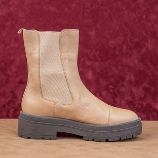 Sam Edelman Women Laguna Sesame Comfortable Chelsea Suede Boots size 10